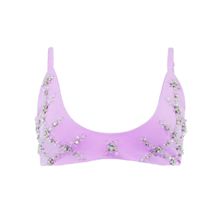 
                  
                    Mary Una Bikini Top Lilac - Oceanus the label
                  
                