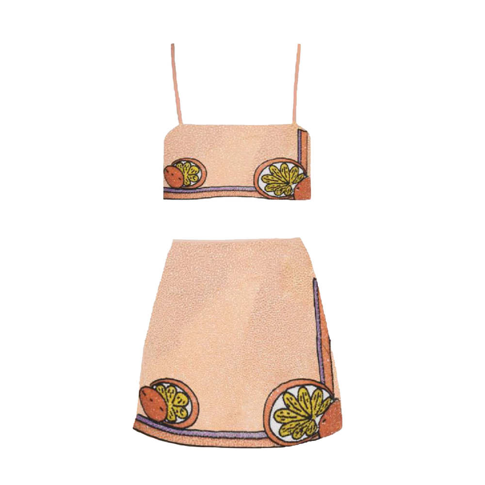 Melodie Co-Ord Peach - Oceanus the Label