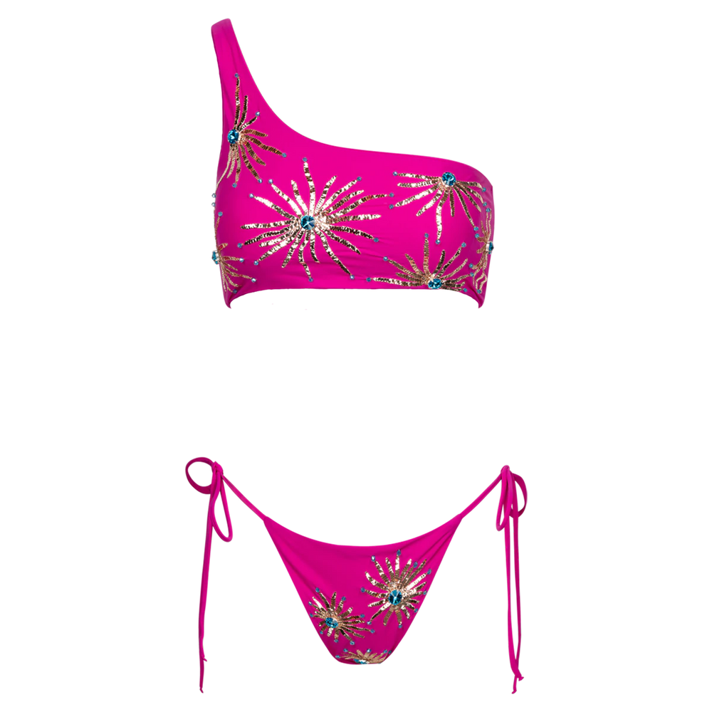 Velma Hot Pink Bikini Bottoms - Oceanus the Label